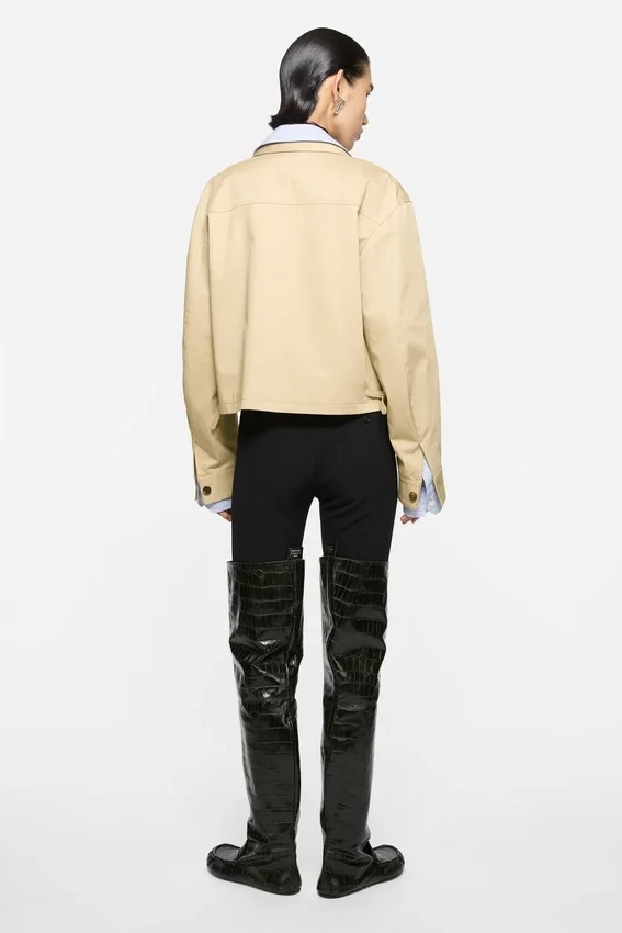 Layered twill jacket