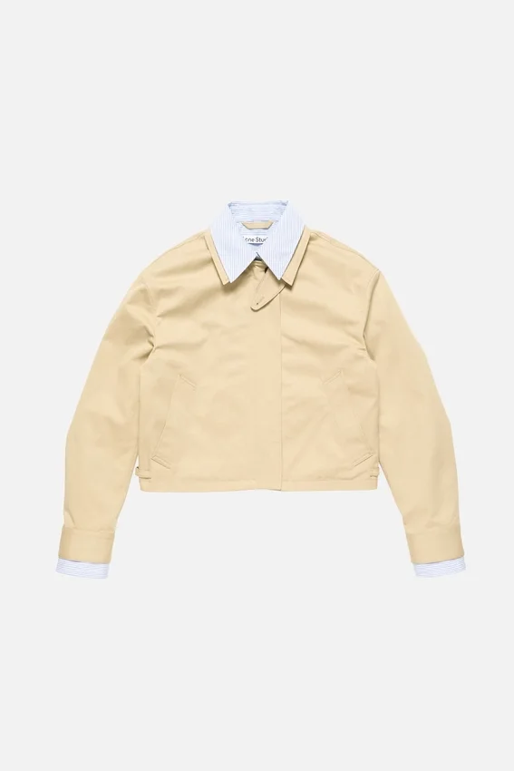 Layered twill jacket