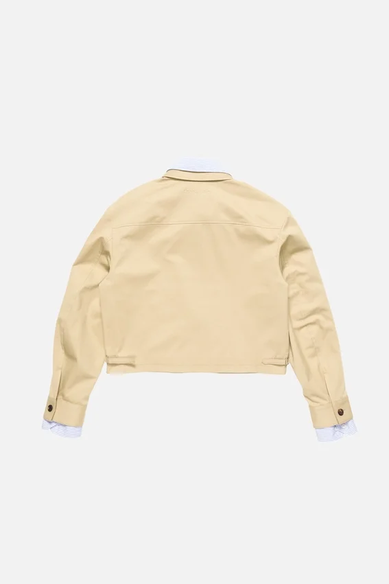Layered twill jacket