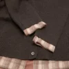Layered wool cardigan