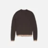 Layered wool cardigan