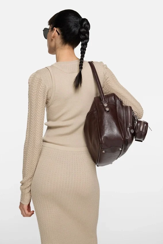 Layered wool dress