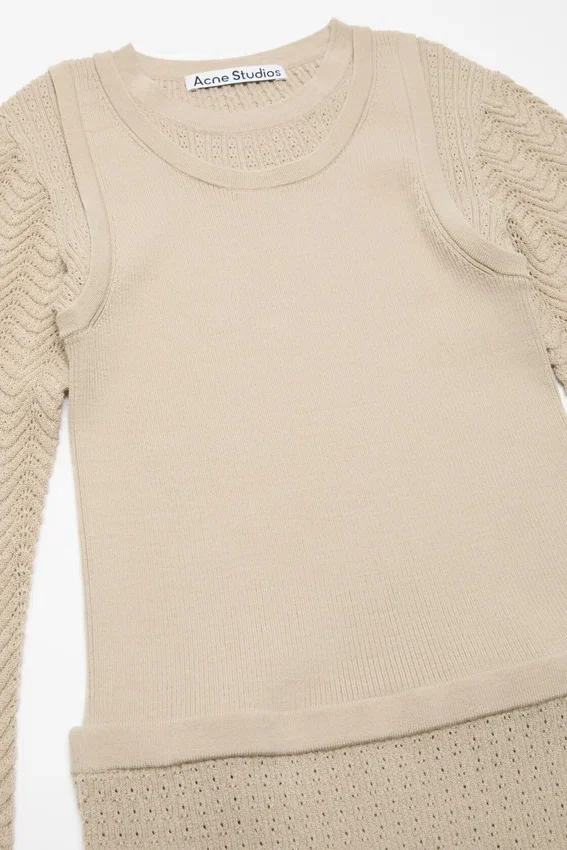 Layered wool dress