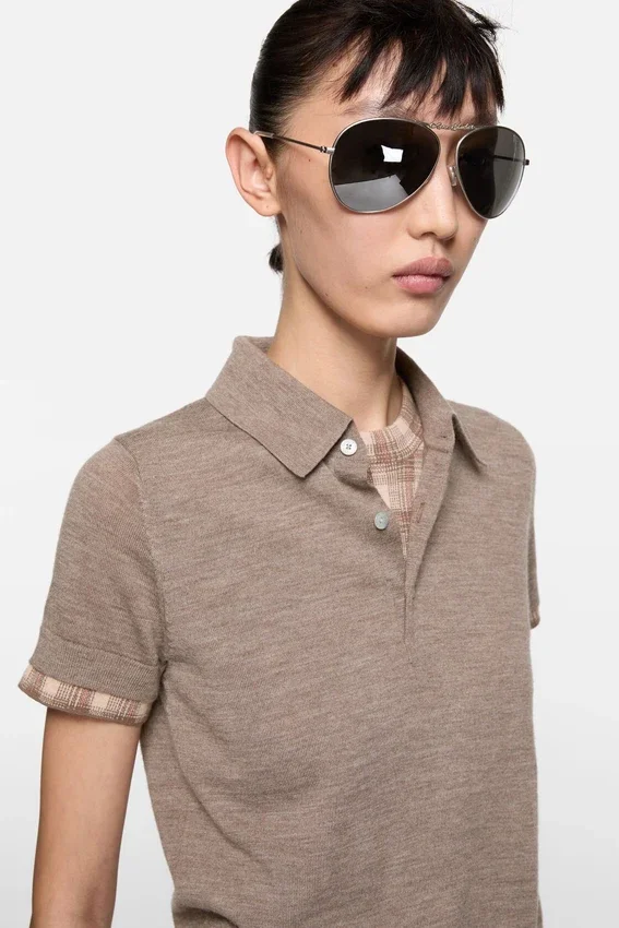 Layered wool knit