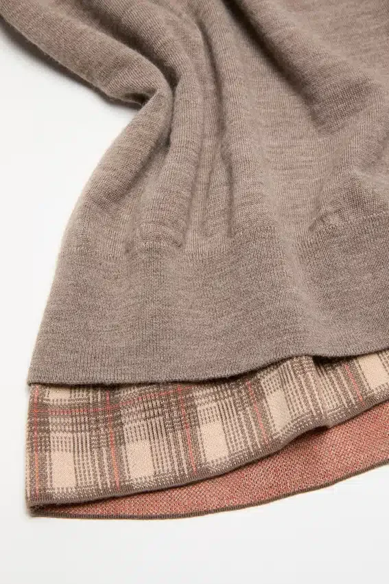 Layered wool knit