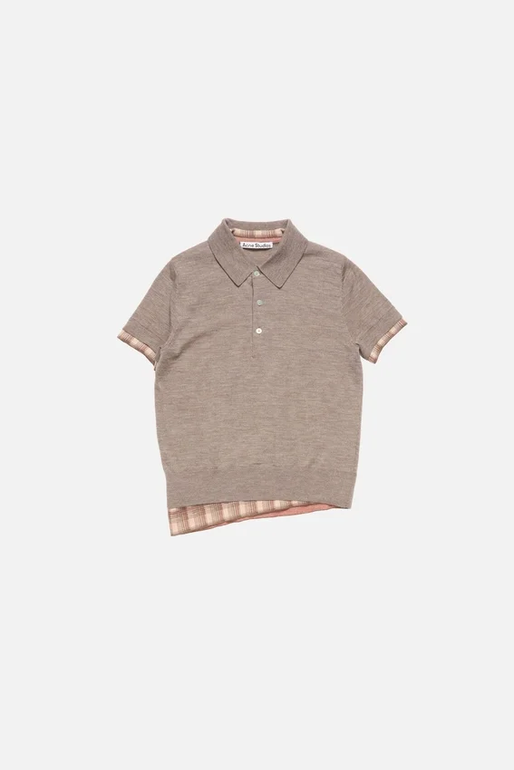 Layered wool knit