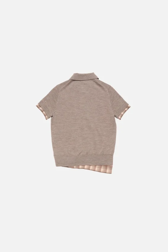 Layered wool knit
