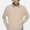 Layered wool sweater