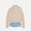 Layered wool sweater