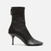 Leather ankle boot