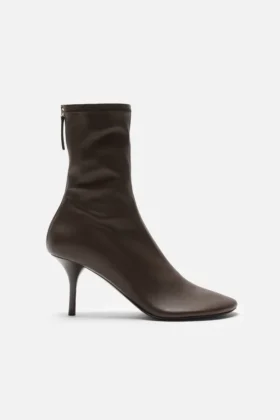 Leather ankle boot