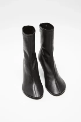 Leather ankle boot