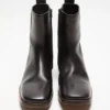 Leather ankle boot