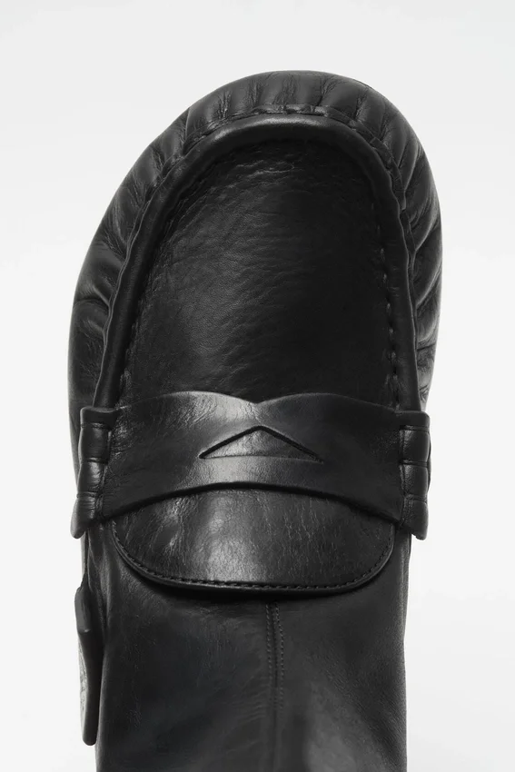 Leather ankle boot