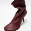 Leather ankle boot