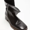 Leather ankle boot