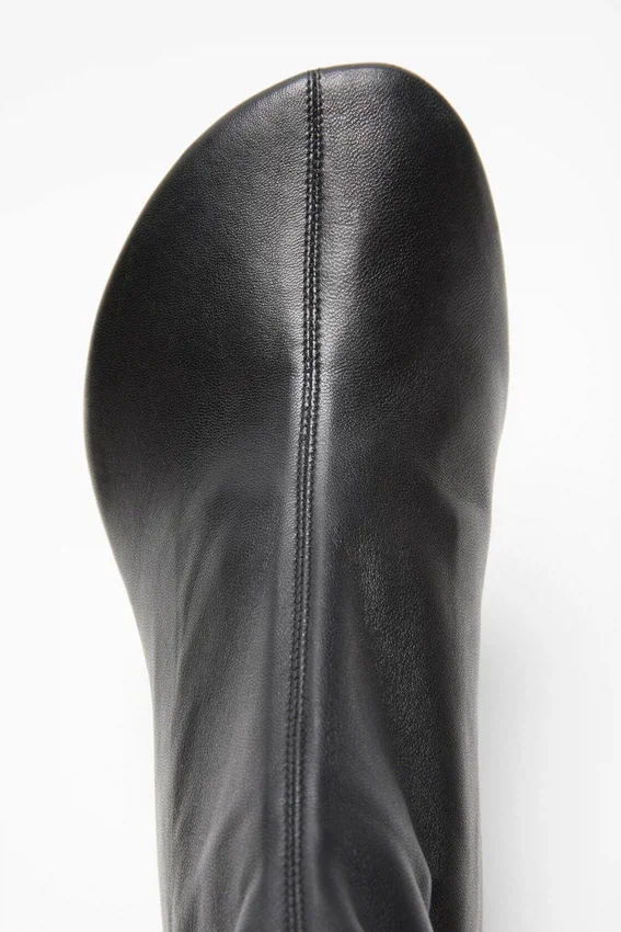 Leather ankle boot