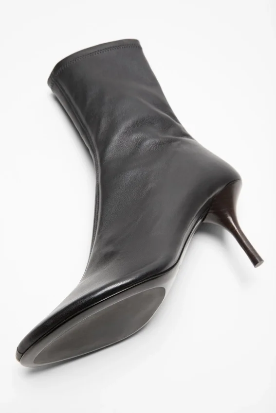 Leather ankle boot