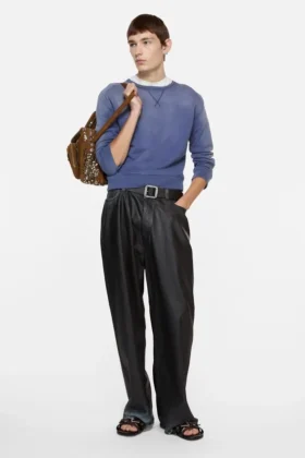 Leather belts strap sandals
