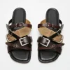 Leather belts strap sandals