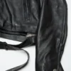 Leather biker jacket