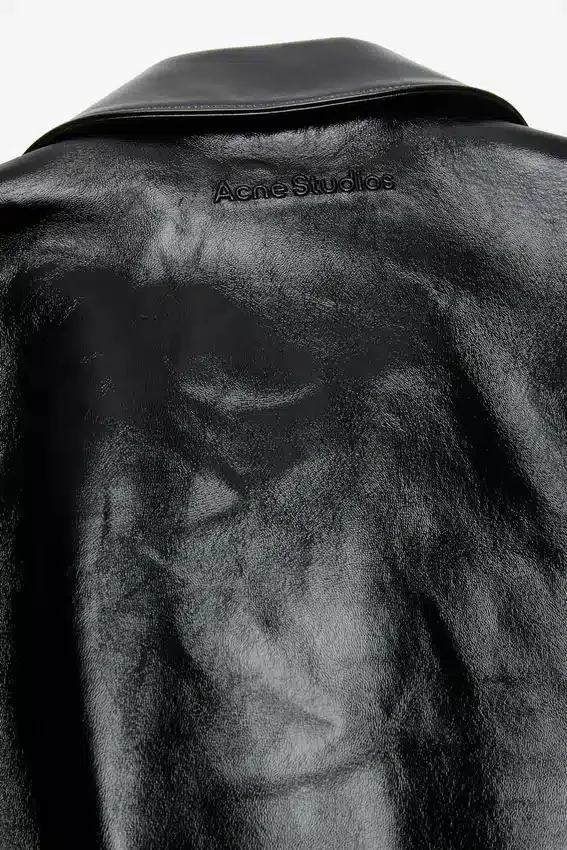 Leather biker jacket