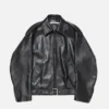 Leather biker jacket