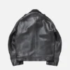 Leather biker jacket
