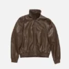 Leather blouson
