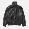 Leather blouson