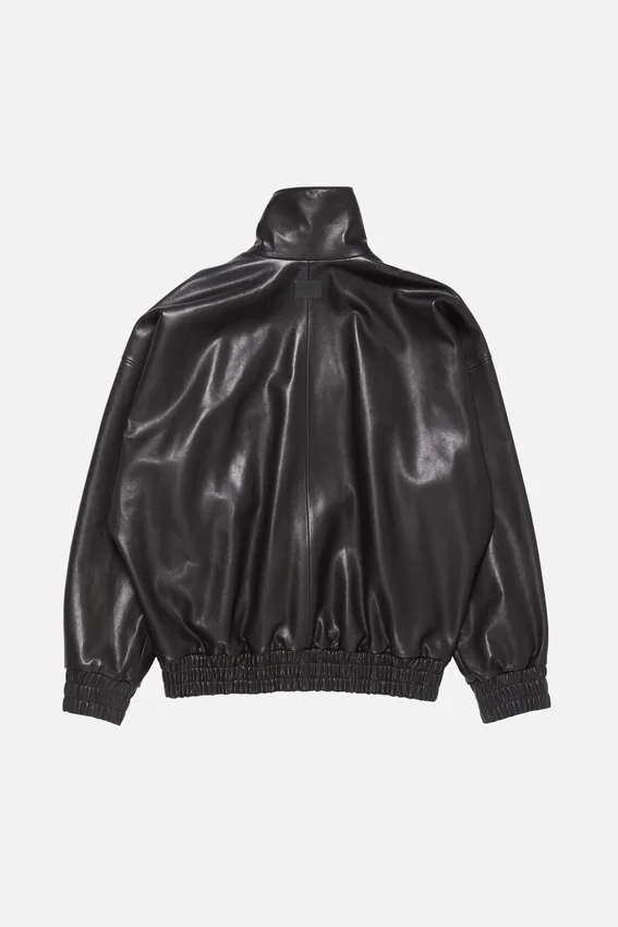 Leather blouson