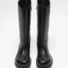 Leather boots