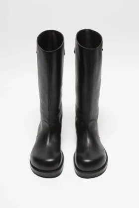 Leather boots