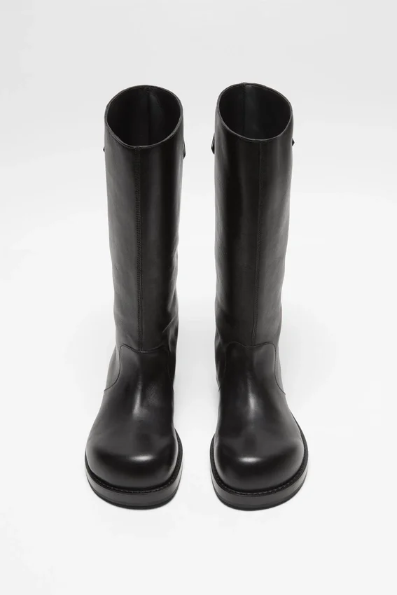 Leather boots
