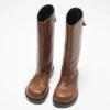 Leather boots