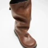 Leather boots