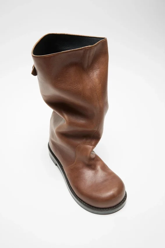 Leather boots