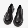 Leather lace-up shoes