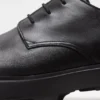 Leather lace-up shoes
