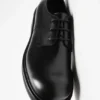 Leather lace-up shoes