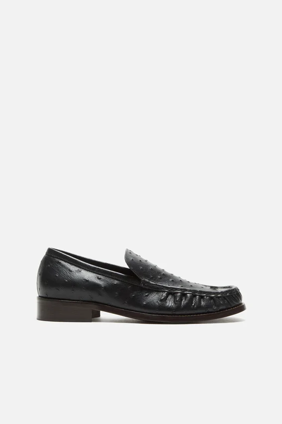 Leather loafers