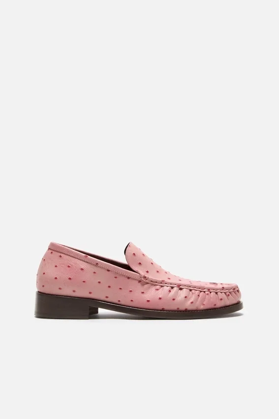 Leather loafers