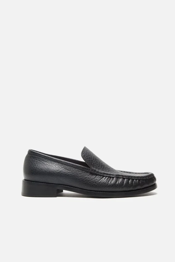 Leather loafers