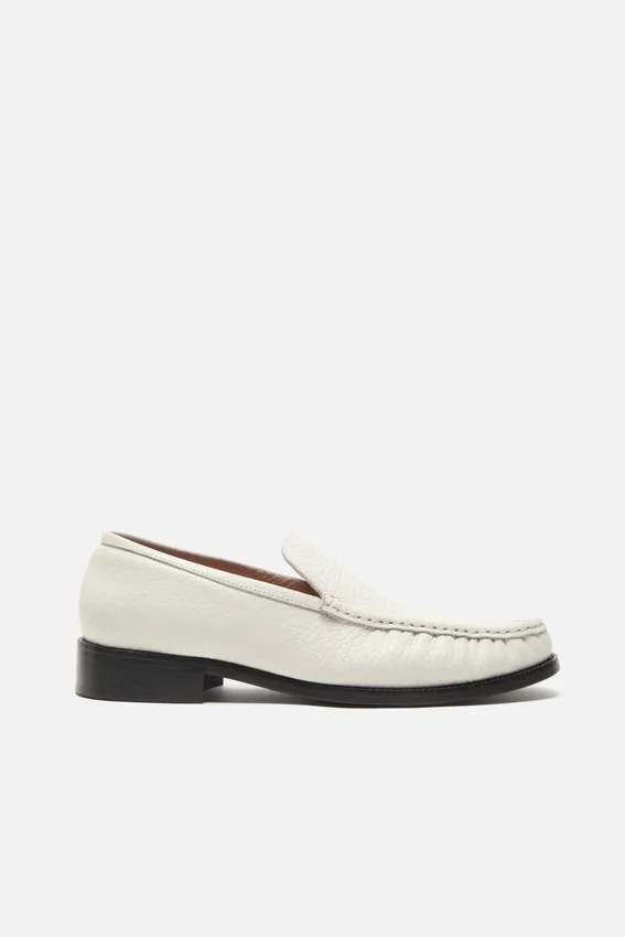 Leather loafers