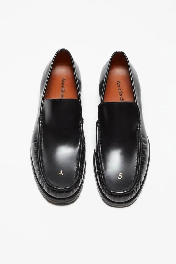 Leather loafers