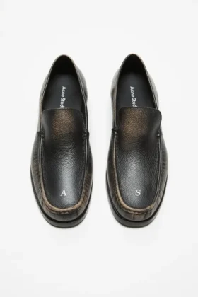 Leather loafers