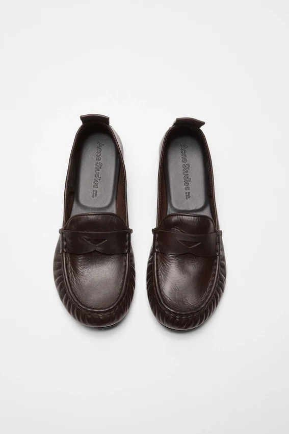 Leather loafers