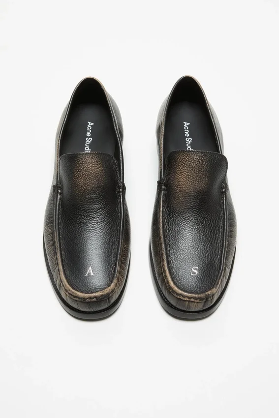 Leather loafers
