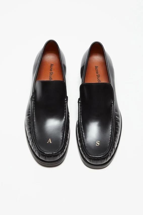 Leather loafers