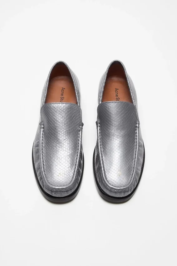 Leather loafers